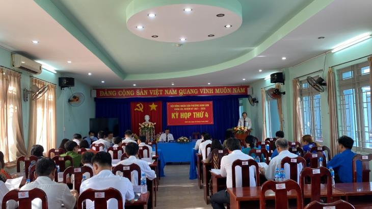 HĐND phường Ninh Sơn, thành phố Tây Ninh tổ chức kỳ họp thứ 4 khóa XII, nhiệm kỳ 2021-2026